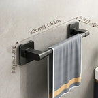 Wall Mounted Adhesive Towel Rack for Bathroom and Kitchen