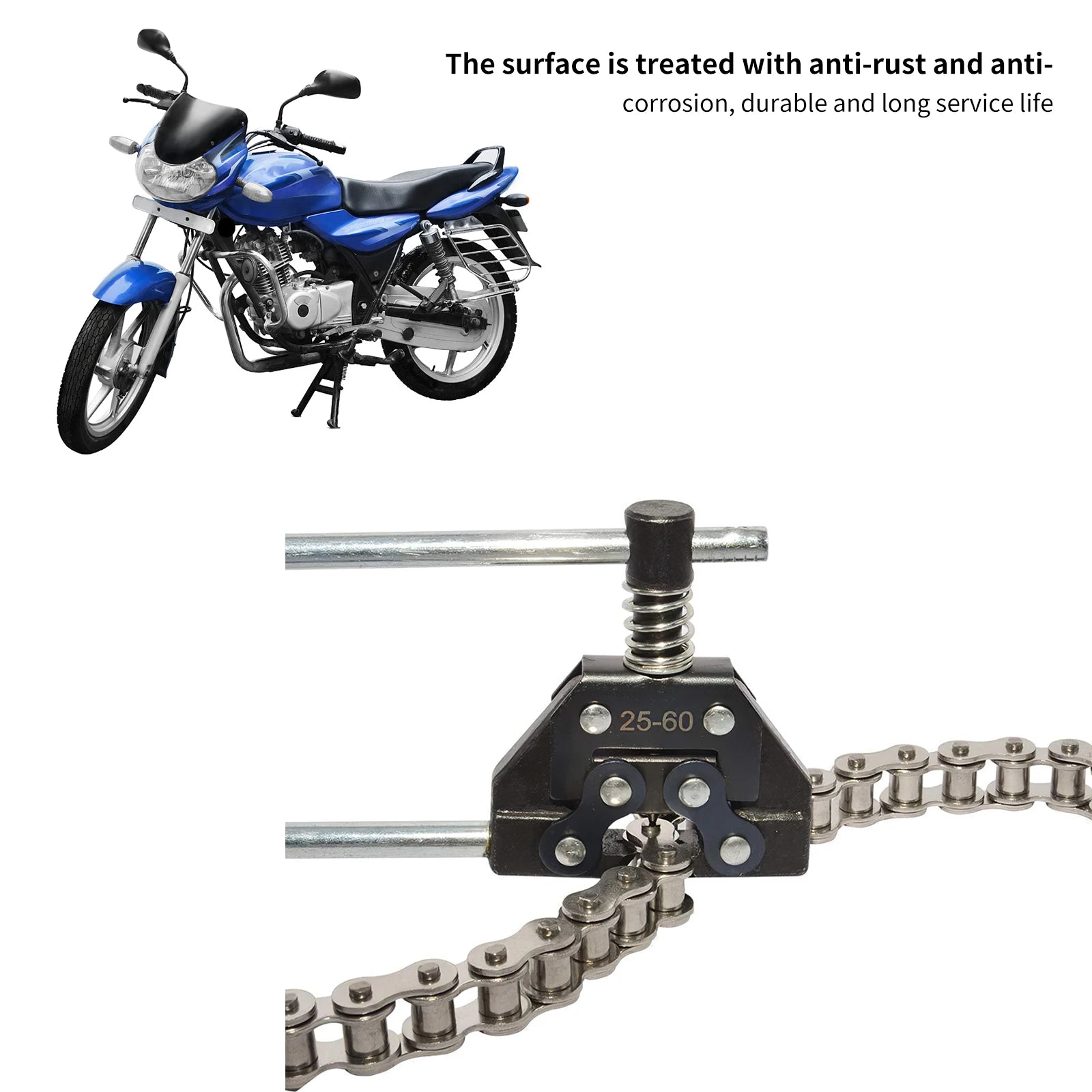 Heavy Duty Motorcycle and Bicycle Chain Breaker Tool - 5