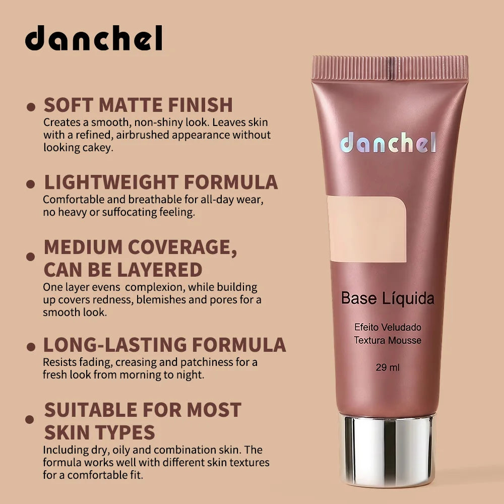 Velvet Matte Liquid Foundation for Flawless Coverage