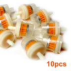 10-Piece Inline Gasoline Fuel Filter Set for Motorcycles and ATVs