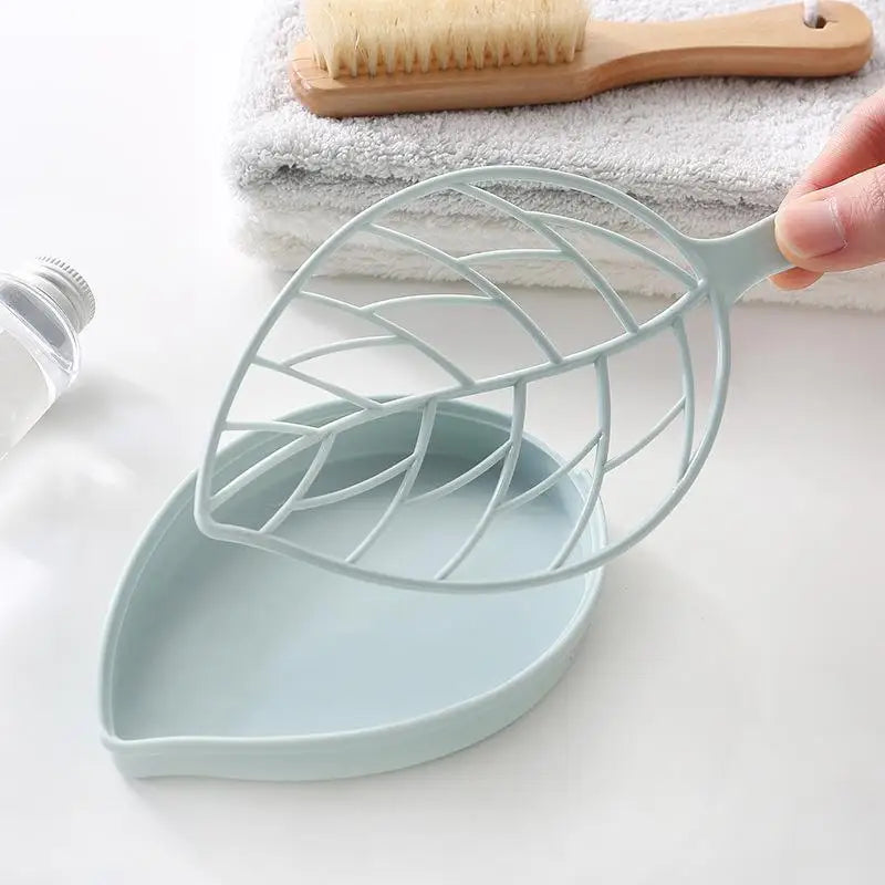 Leaf-Shaped Self-Draining Soap Holder for Bathroom and Shower - 19