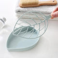 Leaf-Shaped Self-Draining Soap Holder for Bathroom and Shower