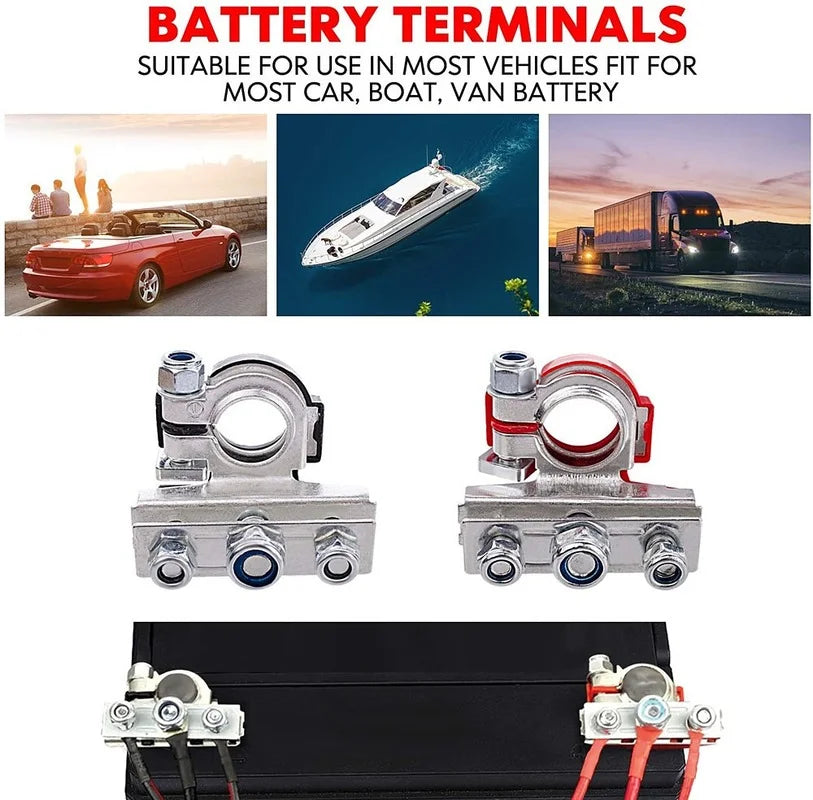 Heavy-Duty Car Battery Terminal Connectors 12V/24V - 6