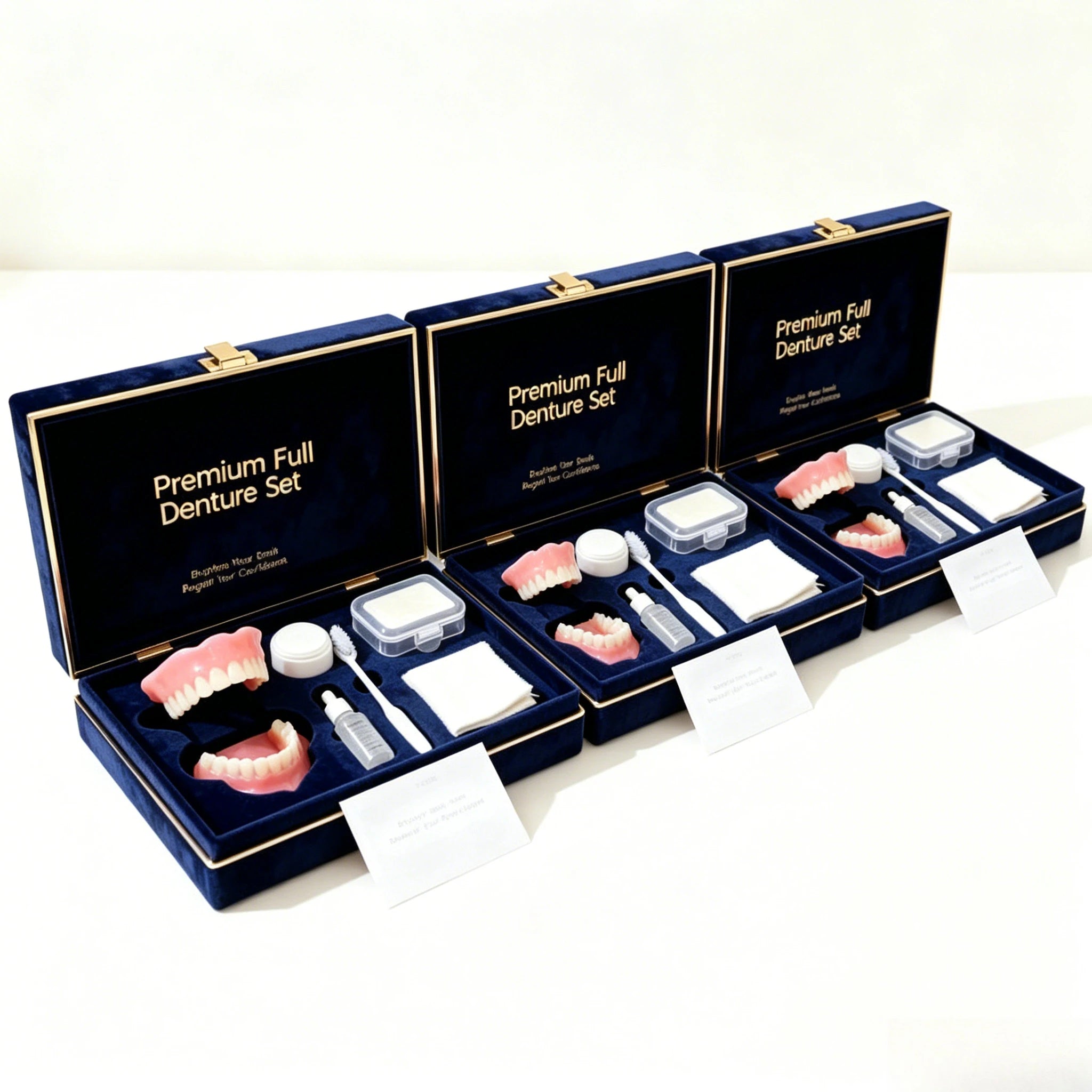 Temporary Comfort Fit Full Denture Set for Instant Smile - 18