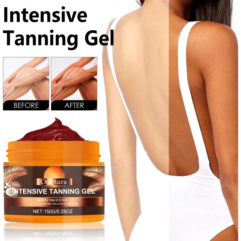 Intensive Tanning Gel for Darker Skin and Long-Lasting Glow