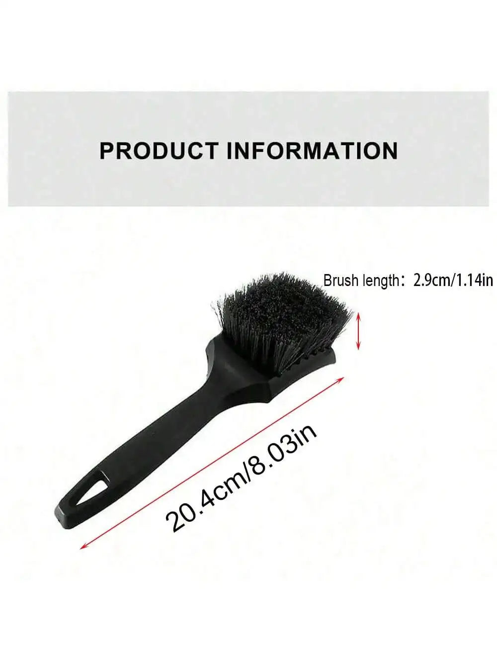 Ergonomic Car Tire and Wheel Rim Cleaning Brush