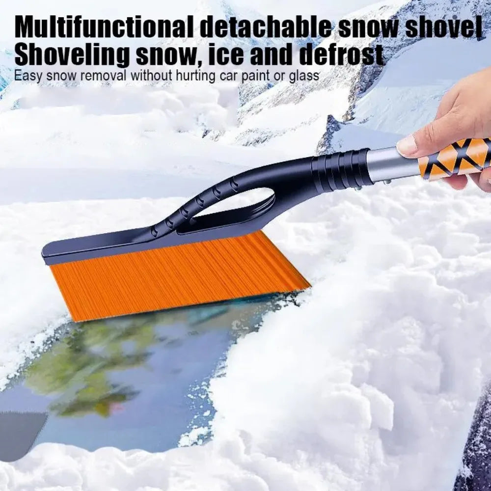 Extendable Car Snow Brush and Ice Scraper for Winter