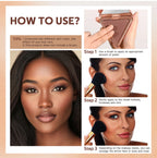 Matte Bronzer Powder for Long-Lasting Smooth Face Makeup