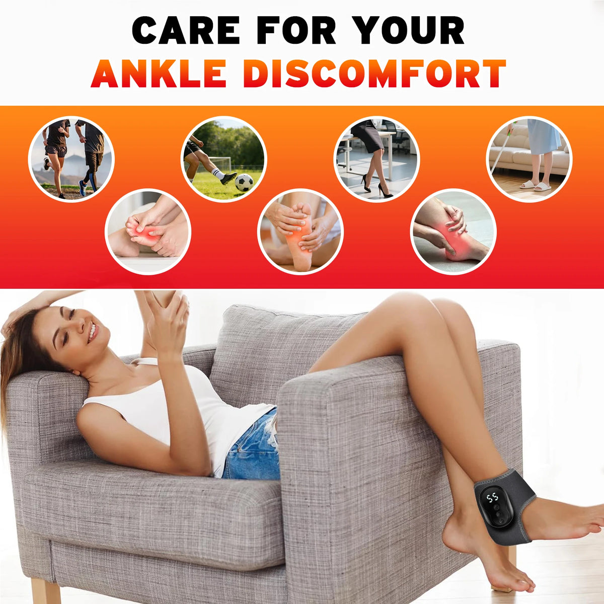 Vibration Ankle and Wrist Massage Wrap