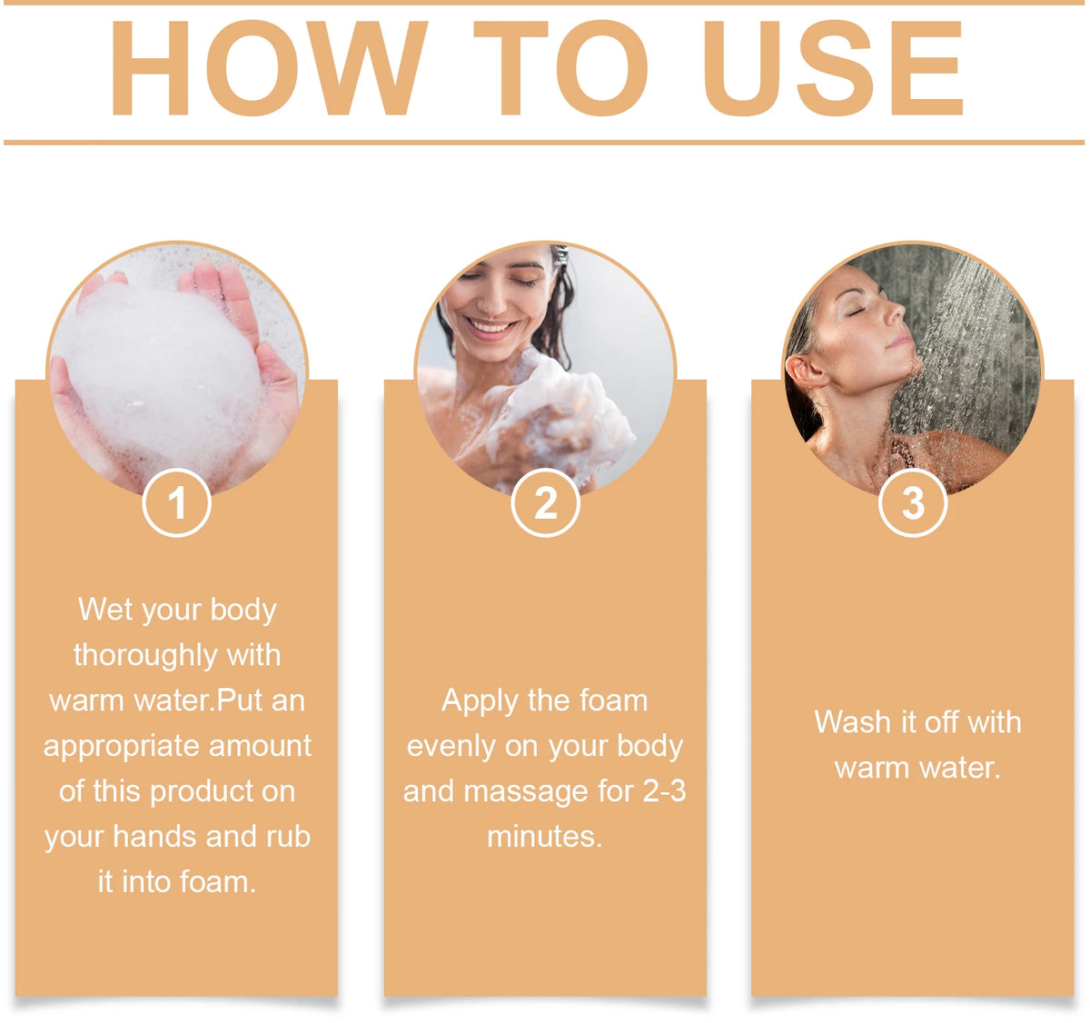 Persimmon Body Odor Eliminating and Moisturizing Shower Gel
