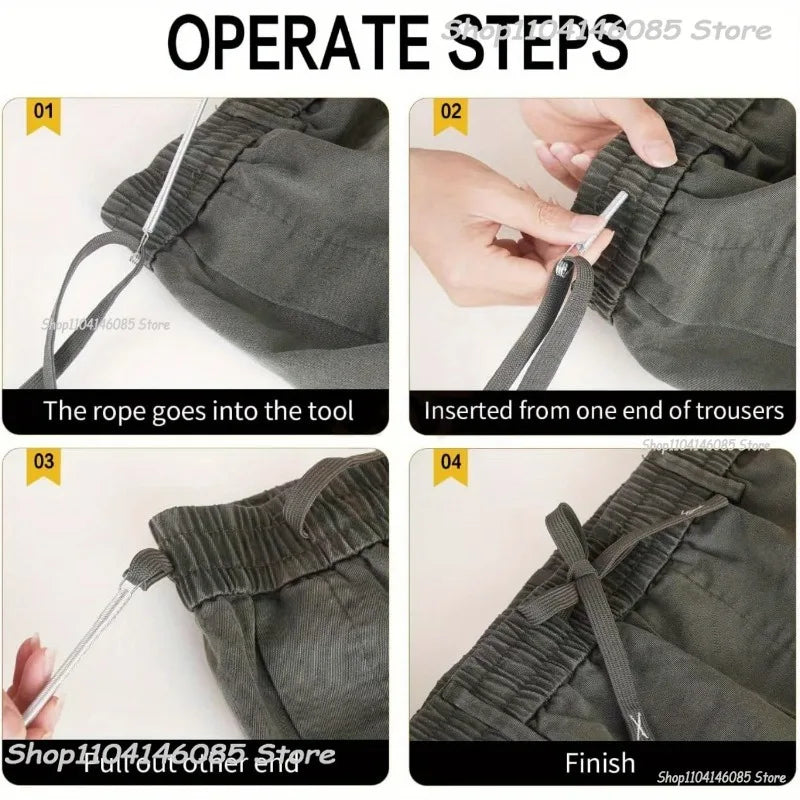 Flexible Spring Drawstring Threader for Sewing and Crafts