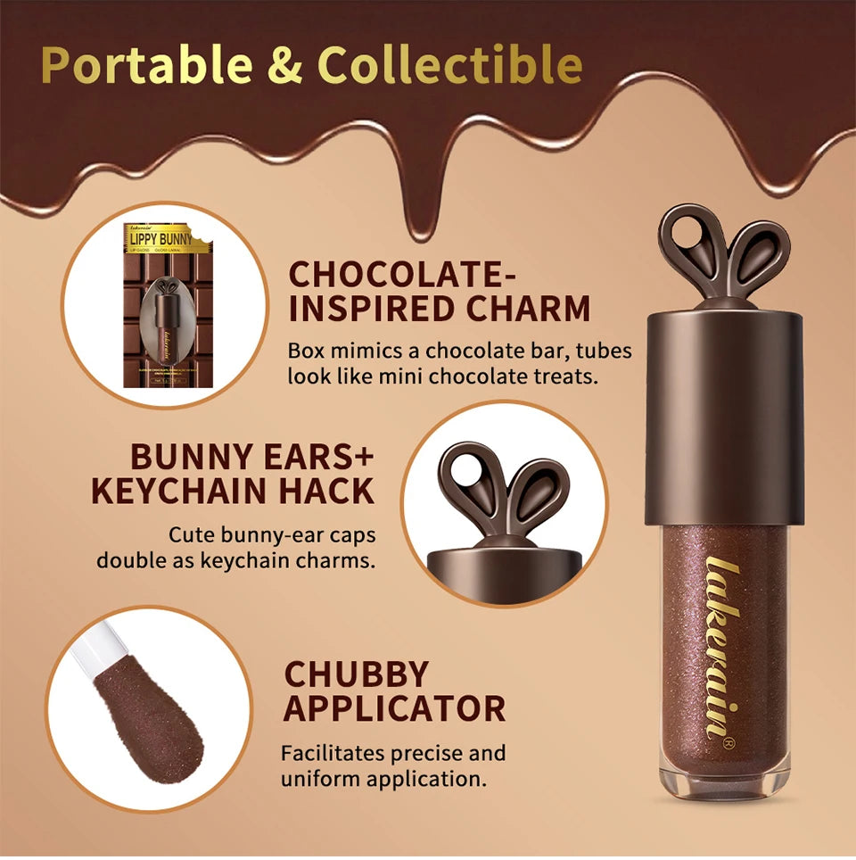 Deep Moisturizing Chocolate Shimmer Lip Gloss