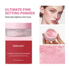 Matte Pink Loose Setting Powder for Oil Control and Pore Blurring