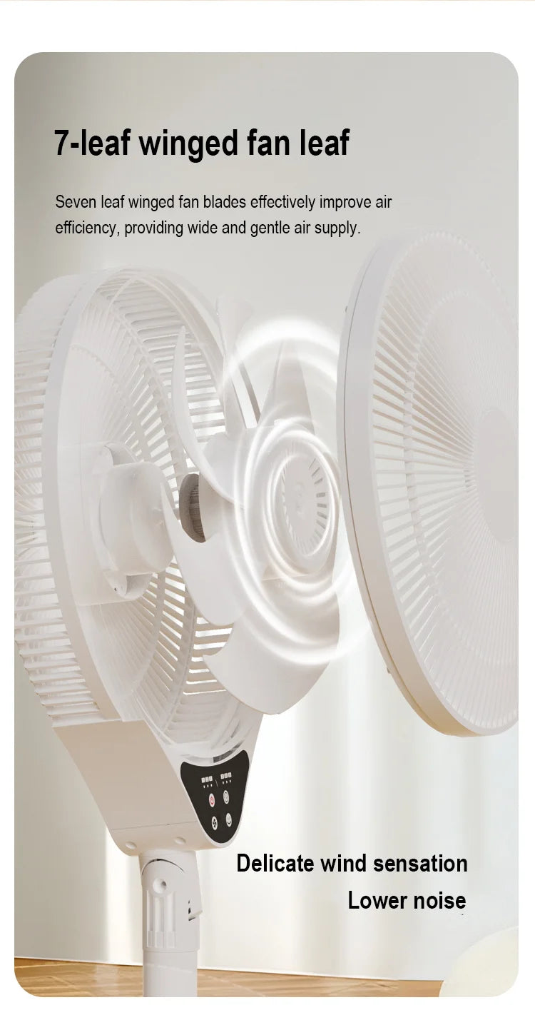 Adjustable Remote Control Stand Floor Fan for Home and Office - 11