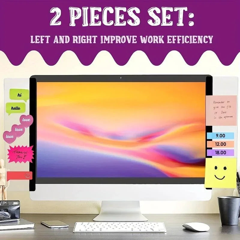 Acrylic Monitor Memo Board for Desk Organization