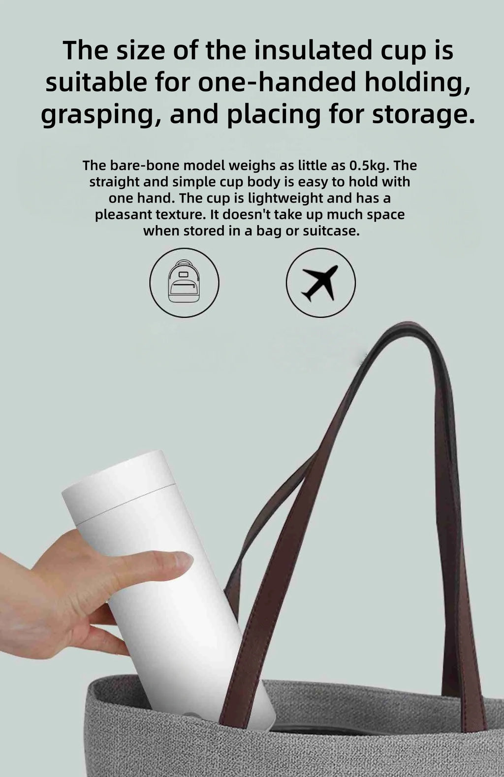Portable Electric Travel Kettle for Hot Water and Drinks