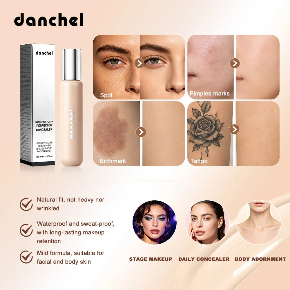 Full Coverage Waterproof Liquid Concealer for Dark Circles - 3