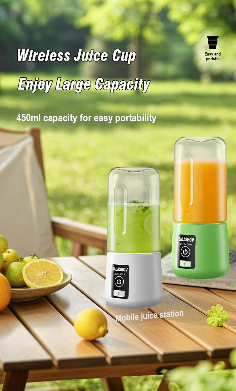 Portable Rechargeable Electric Fruit and Vegetable Blender - 7