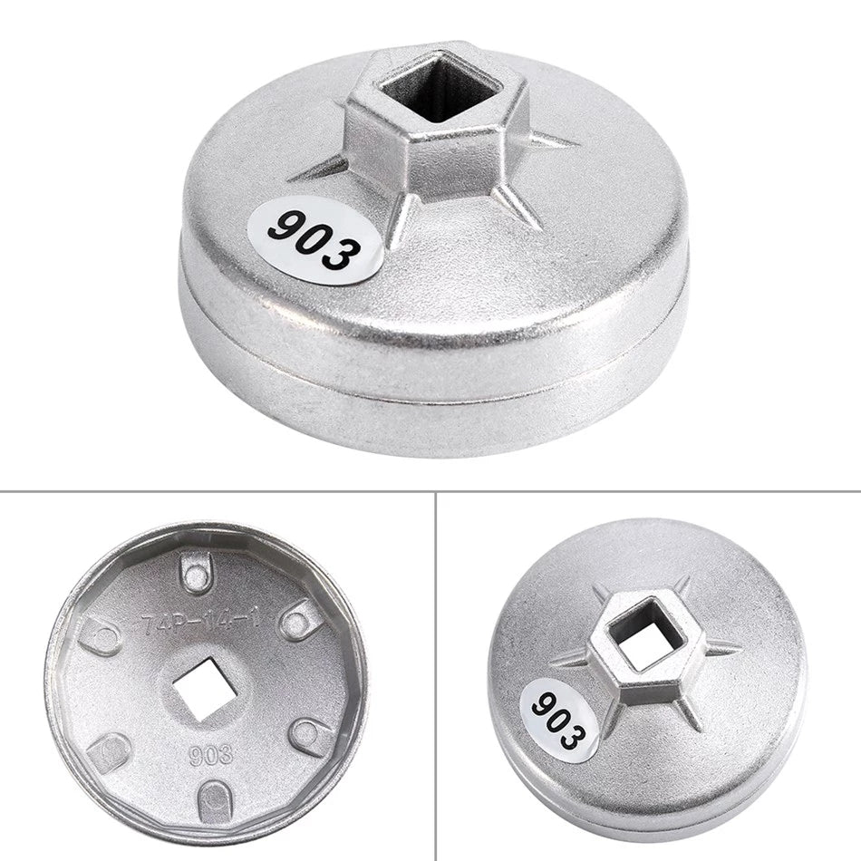 74mm 14-Flute Oil Filter Wrench Socket Tool
