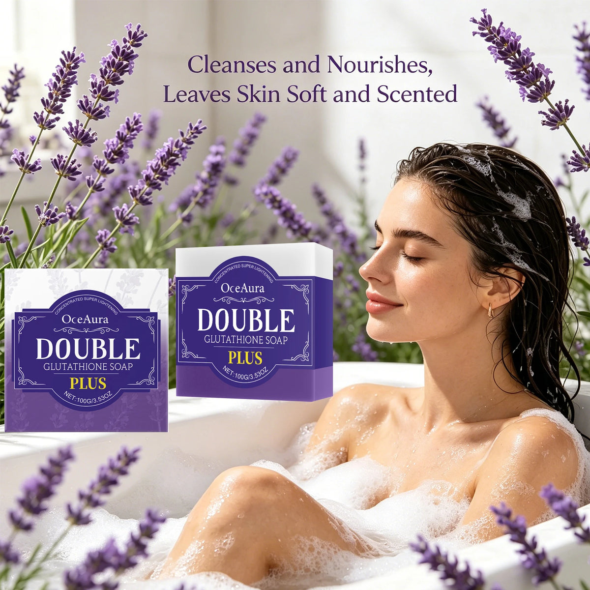 Lavender Brightening and Deep Cleansing Soap Bar