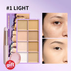 8-Shade Cream Concealer and Contouring Palette