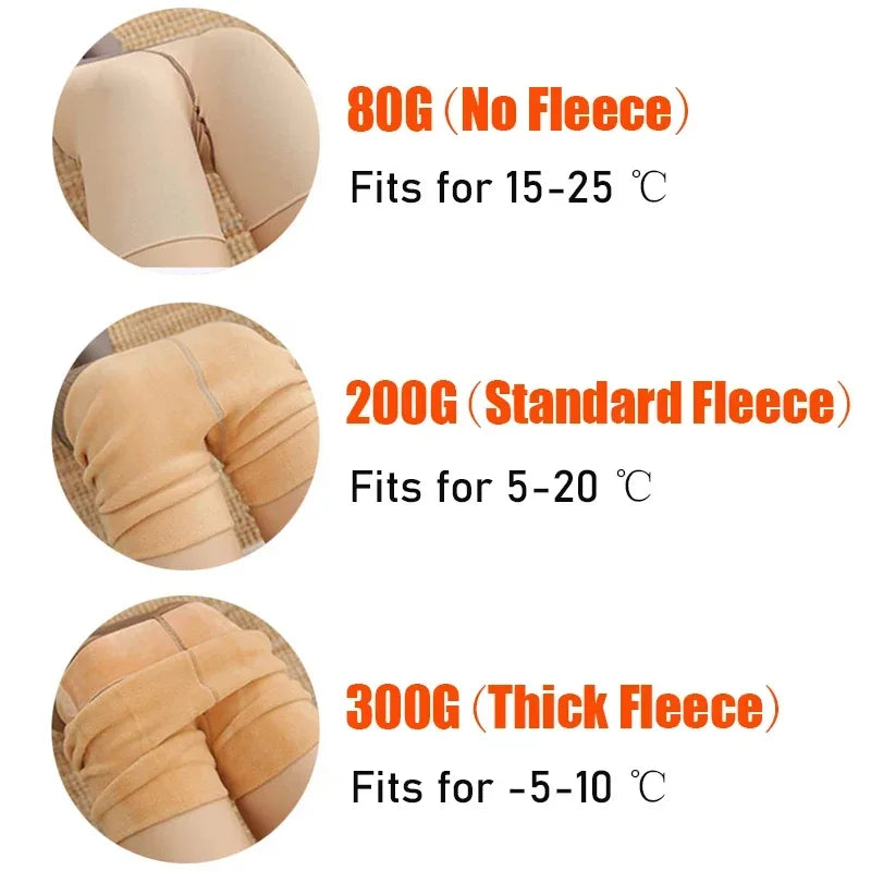 Women's Thermal Fleece Lined Winter Tights - 2