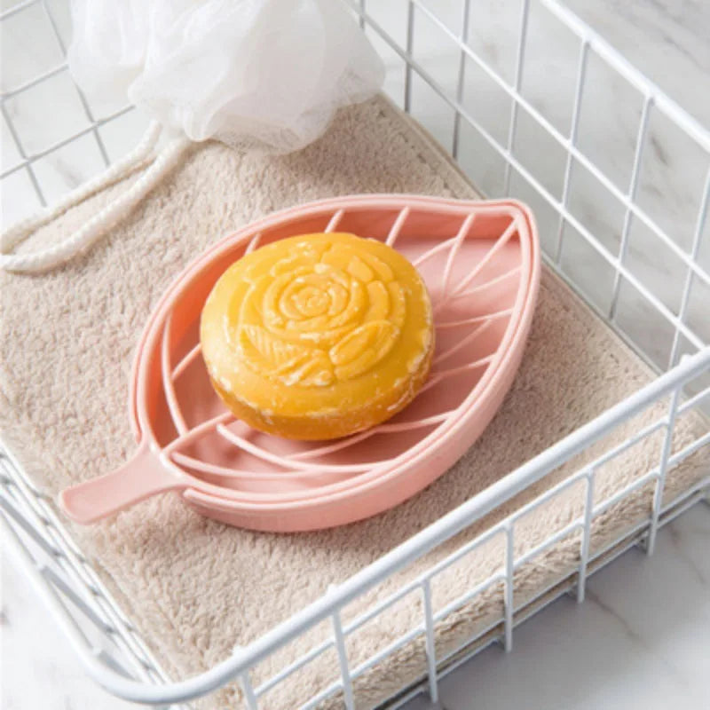 Leaf-Shaped Self-Draining Soap Holder for Bathroom and Shower - 4