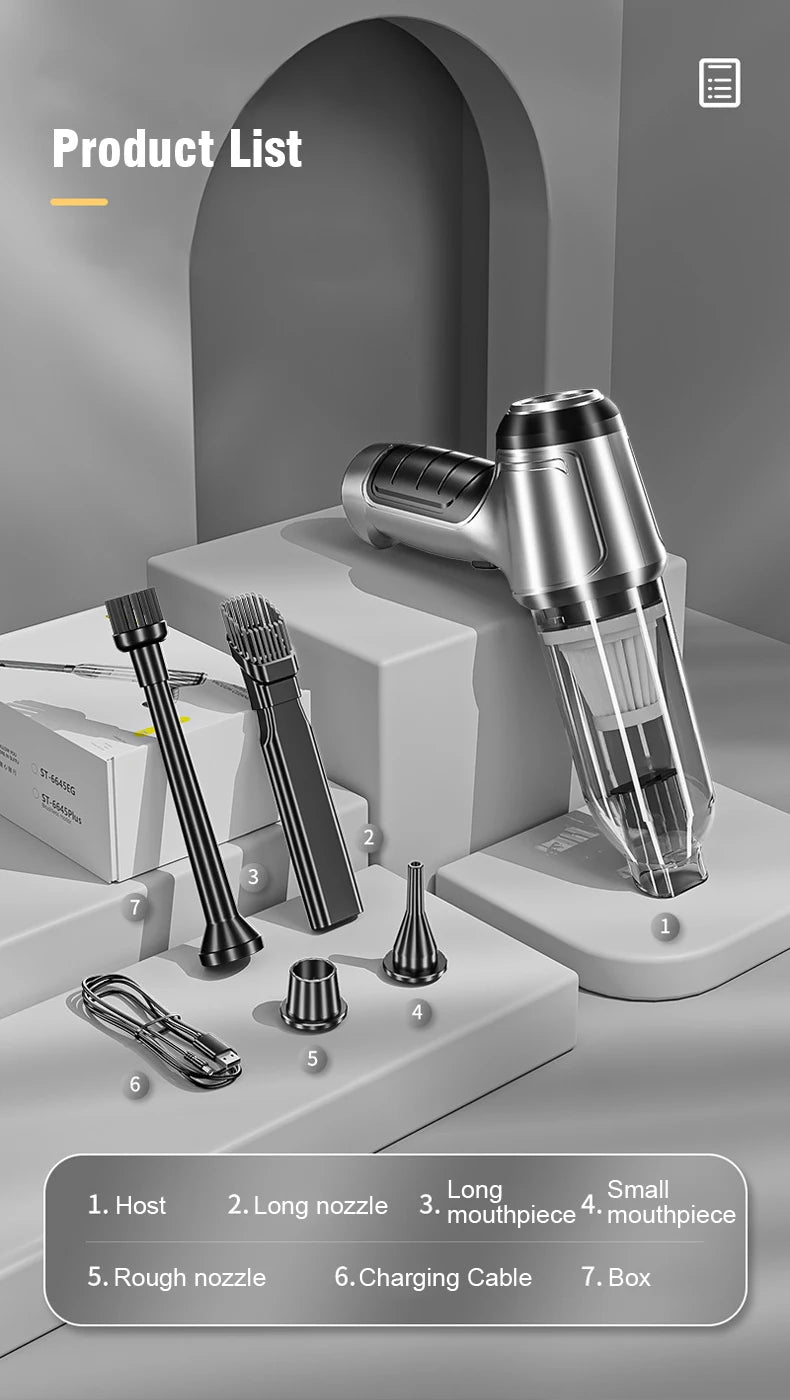 Cordless Handheld Vacuum Cleaner for Car and Home