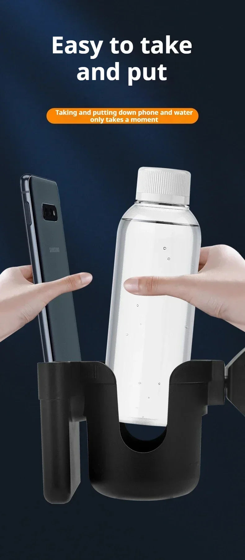 Universal Stroller Cup and Phone Holder