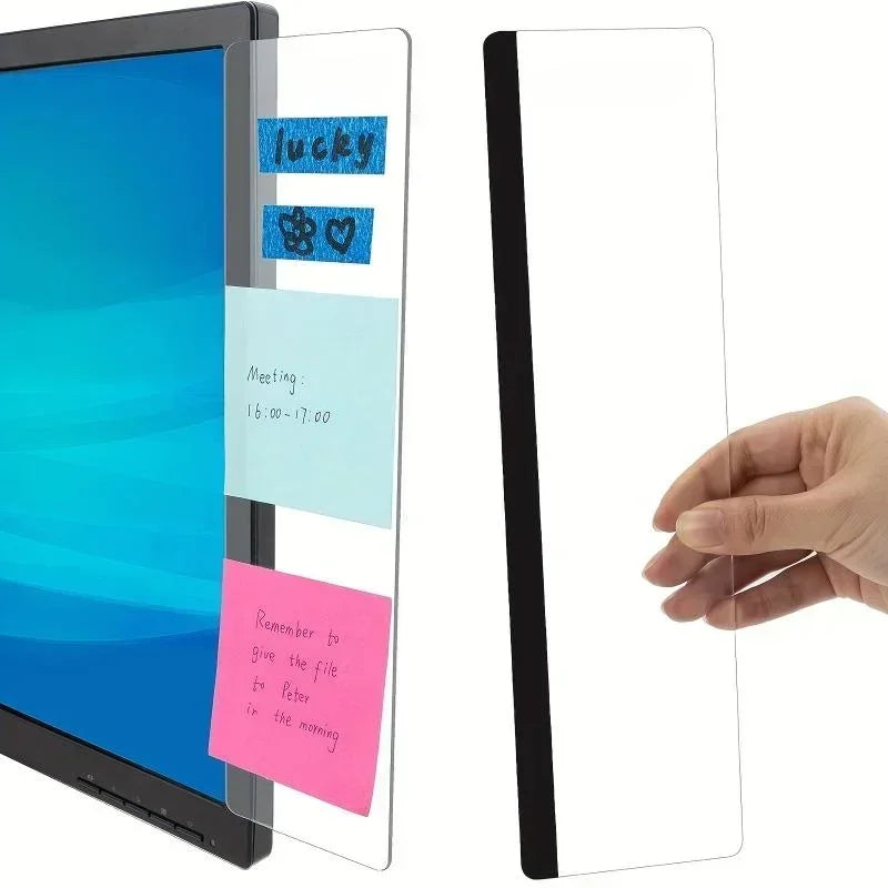 Acrylic Monitor Memo Board for Desk Organization - 1