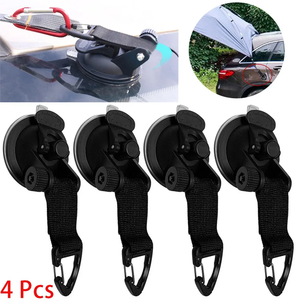 Heavy-Duty Car Suction Cup Anchors for Camping and Tents