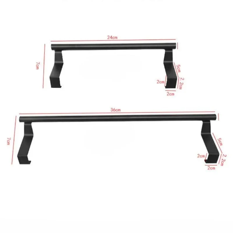 Over-Cabinet Stainless Steel Towel Rack