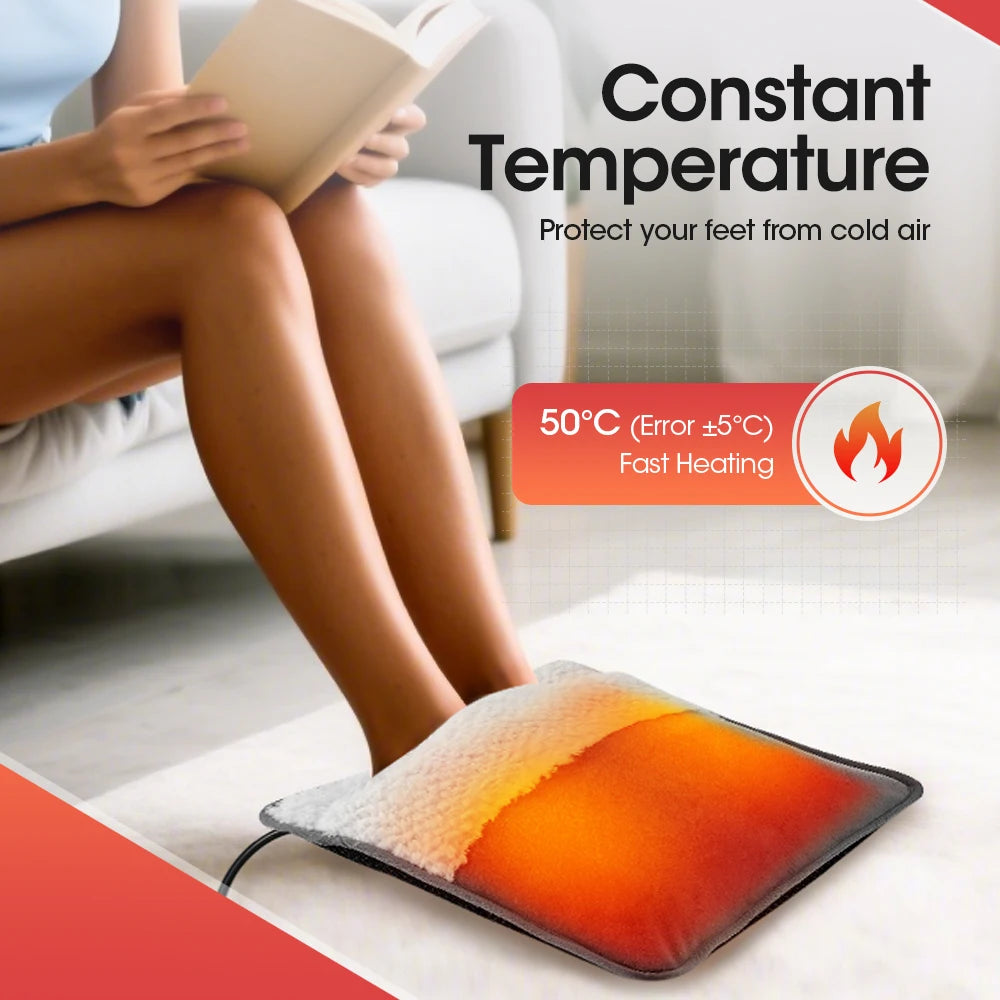 USB Heated Foot Warmer and Body Warming Mat - 2