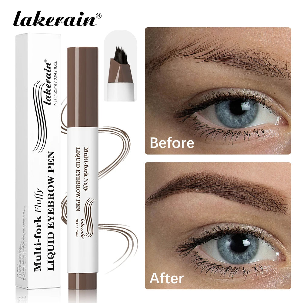 Waterproof Multi-Fork Liquid Eyebrow Pen - 1