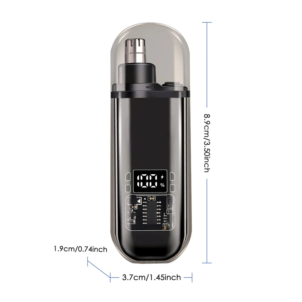 Electric USB Rechargeable Nose and Ear Hair Trimmer