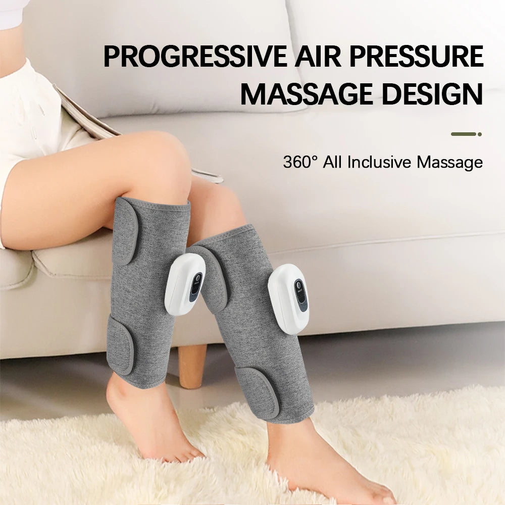 Wireless Air Compression Leg and Calf Massager for Muscle Recovery