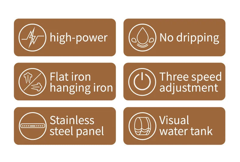Portable Handheld Steam Iron for Garments