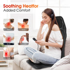 Full-Body Electric Heated Massage Chair Cushion for Home and Car