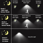 Solar Powered Split Wall Lamp with Motion Sensor