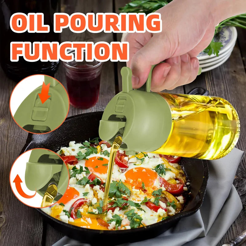 500ml Kitchen Oil Sprayer Bottle for Healthy Cooking