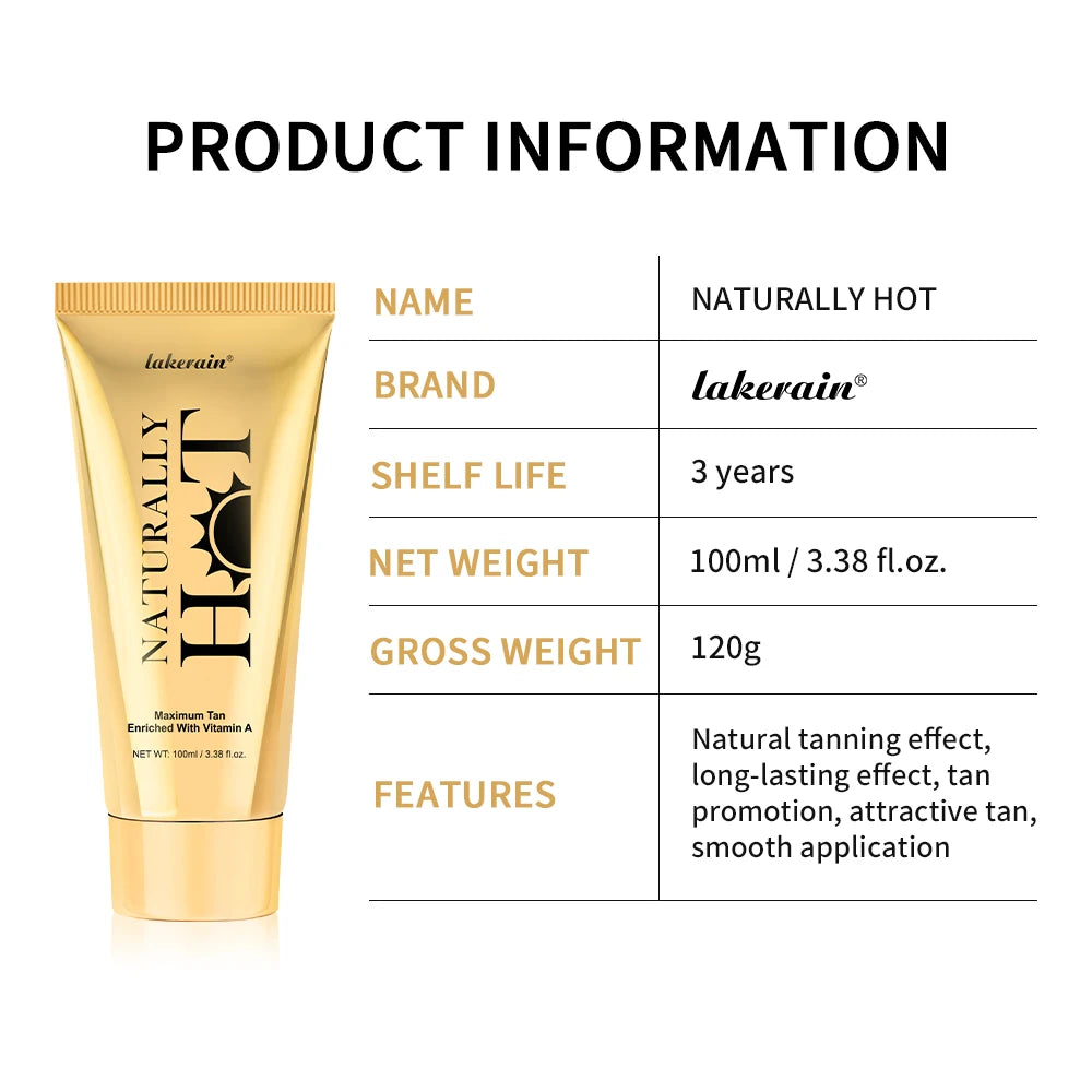 Hot Tanning Accelerator Cream for Smooth Natural Glow