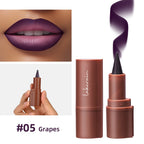 2-in-1 Waterproof Matte Lip Liner and Lipstick Crayon