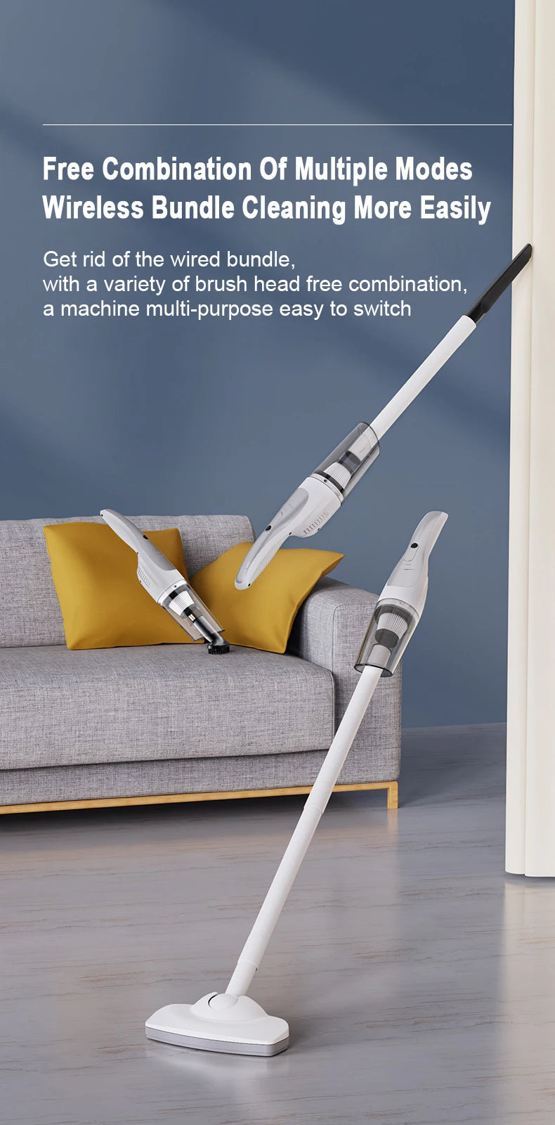 Cordless Handheld Vacuum Cleaner for Home and Car