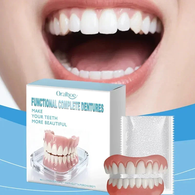 Instant Smile Comfort Dentures for Upper and Lower Teeth