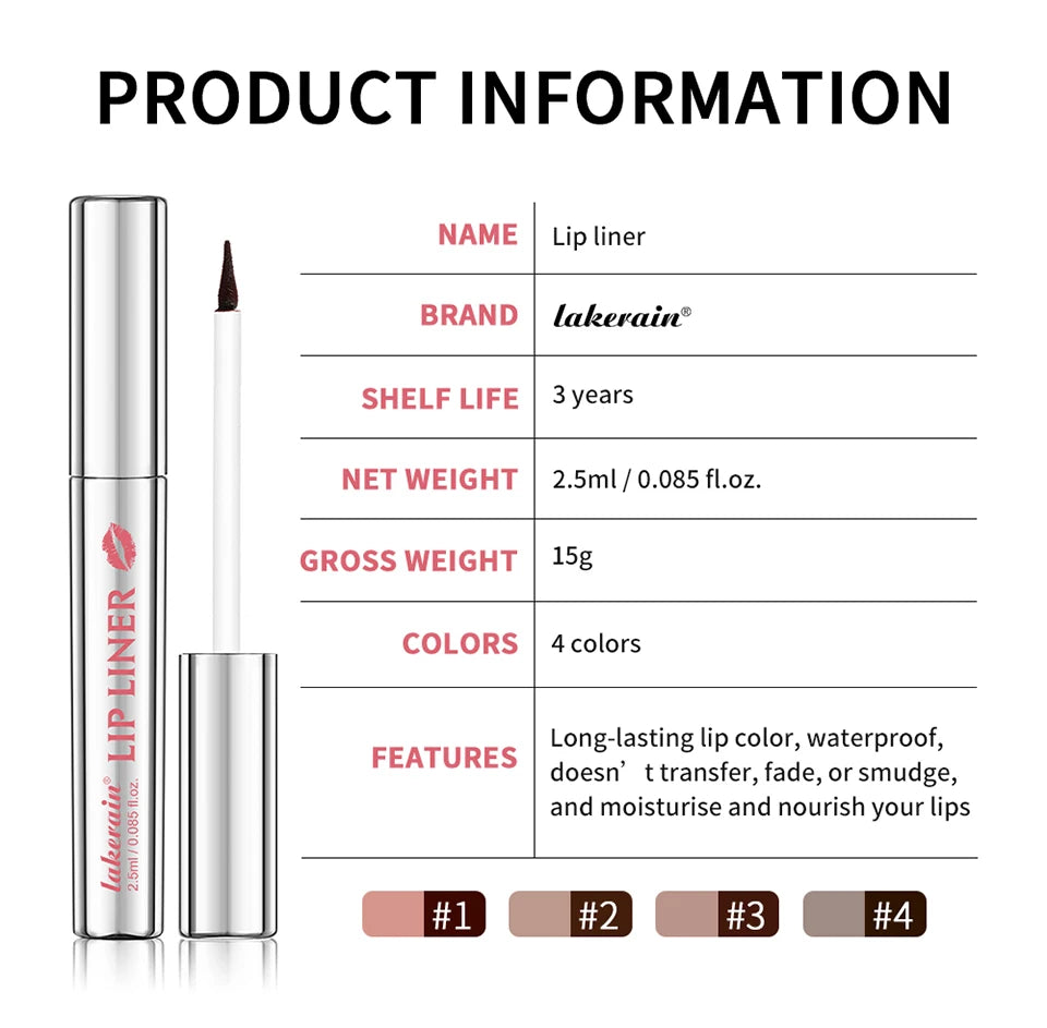 Waterproof Peel-Off Lip Liner Tattoo Pen - 19