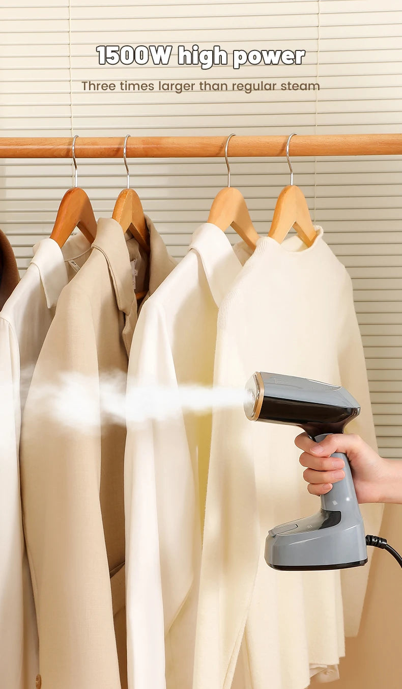 Portable 1500W Handheld Garment Steamer for Clothes - 12