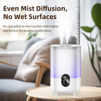 4L Ultrasonic Air Humidifier with Dual Mist and Aromatherapy