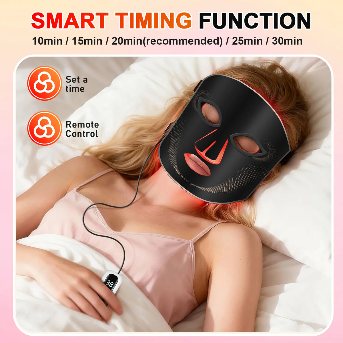 7-Color LED Silicone Facial Mask for Skin Rejuvenation