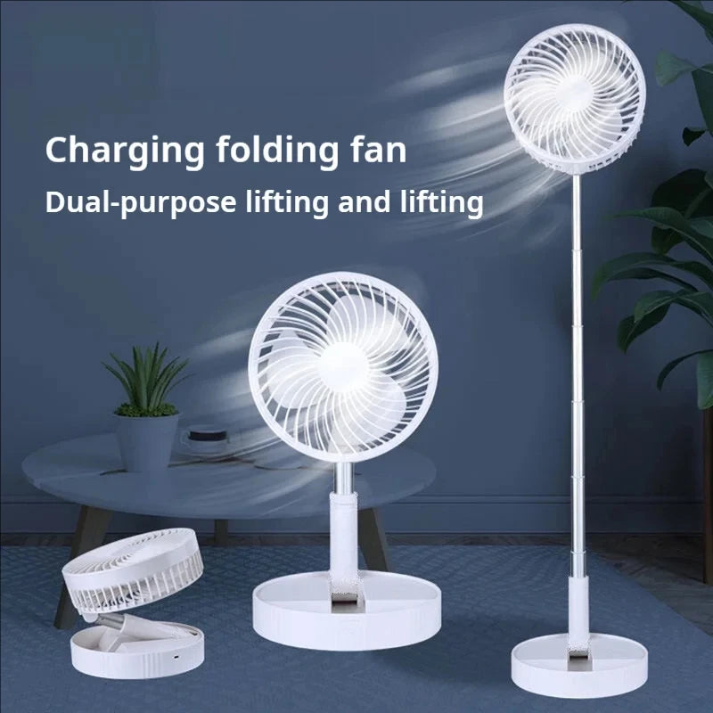 Portable Retractable Folding Desk and Floor Fan
