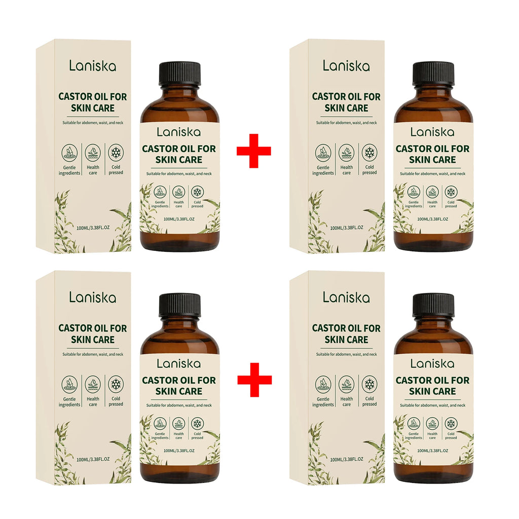 Cold Pressed Castor Oil for Skin Hydration and Body Massage